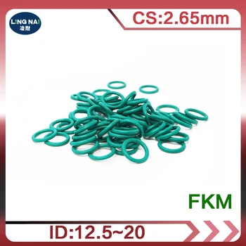 10PCS פלואור גומי ירוק FKM או טבעת חותם 2.65 מ 