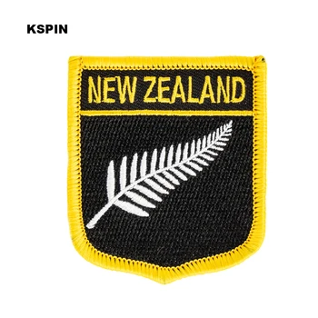 10pcs הרבה ניו זילנד-דגל רקמה, טלאים ברזל על ראה על העברת תיקוני תפירה יישומים עבור בגדים לבית ולגינה