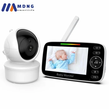 2023 חדש 4.3 אינץ אלקטרוני התינוק הצופה עם שני PTZ, מצלמות ראיית לילה ביבי וידאו המטפלת האינטרקום Protable מוניטור