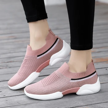 2023 נשים נעלי אביב אופנה מקרית נעלי ספורט אור לנשימה נעלי ריצה אור חיצונית מוצק צבע נעלי ספורט