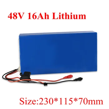 48v 16ah באיכות גבוהה 48 וולט PVC דיור Li-ion סוללה עם מטען ו-BMS על סוללת ליתיום Pack עבור Ebike קטנוע