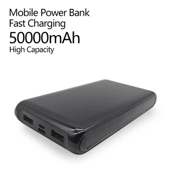 50000mAh 22.5 W משטרת טעינה מהירה USB נייד חיצוני תצוגה דיגיטלית כוח הבנק ,עבור iPhone דוחן סמסונג טלפון נייד