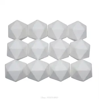 5PCS/חבילה ריקה קוביות Polyhedral להגדיר האמן להגדיר את המשחק אבזרים ,קוביות אקריליק על הוראת המתמטיקה כלים חד לפינה Drosphipping