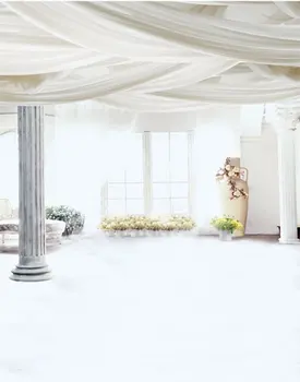 5x7ft החדר הלבן עמוד פרחים צילום תפאורות צילום אביזרים סטודיו רקע