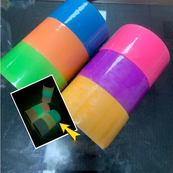 6 לחמניות סרטי דבק דביק הכדור הקלטת צבעונית הלחץ צעצועים מרגיע צעצוע DIY מלאכה לספק מצחיק מתנה למבוגרים ילדים
