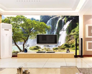 Beibehang התאמה אישית בכל גודל 3D קיר טפט נייר מפל הנוף הטבעי תמונה רקע טפט קישוט הבית