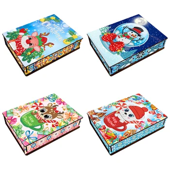 DIY חג המולד ממתק קופסה מיוחדת בצורת בהיר תרגיל עם מכסים, מתנות קטנות אחסון מסיבות טובות אריזות מתנה לחג המולד
