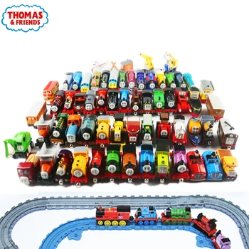 Genunie תומאס וחברים Trackmaster 1:43 קרטון סגסוגת מגנטית הרכבת הלם עמיד באיכות גבוהה מכונית לילדים צעצועים מתנה