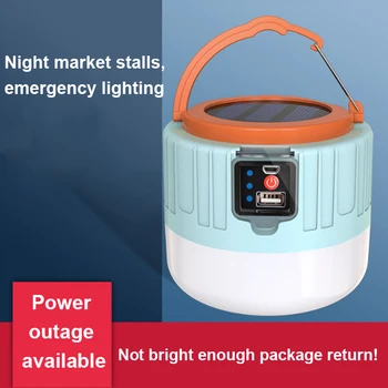 LED חיצוני קמפינג אור שמש מנורת USB נייד תאורה הטלפון מטען פנס נטענת מנורה עמיד למים הביתה כלי חירום