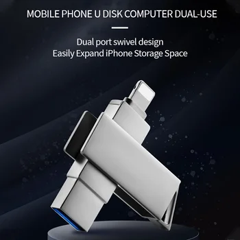 OTG כונן הבזק מסוג Usb 3.0 2in1 16G 32G 64G Pendrive 128G256GB עבור הטלפון Pro XS X אנדרואיד מסוג-C כונן עט תמונה מקל