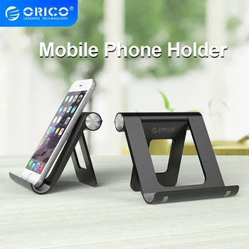 Orico מחזיק טלפון אוניברסלי שולחן העבודה בטלפון הנייד לעמוד השולחן מחזיק מתכוונן עבור iPhone Xiaomi עבור Samsung מחשב לוח iPad
