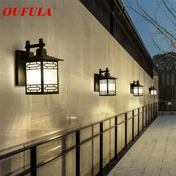 SOURA מנורות קיר חיצוניות עמיד למים מנורות קיר אור עכשווי, יצירתי מרפסת חצר מסדרון וילה דופלקס מלון