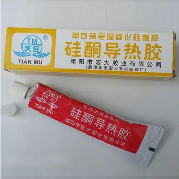 TIANMU דבק 705 סיליקון ברור איטום דבק TM סיליקון חום הולכה דבק אפור או לבן ריפוי סיליקון ושומן חום