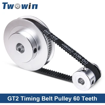 TWOWIN GT2 תזמון חגורה גלגלת 60 20 שיניים שיניים הפחתה 3:1/1:3 רוחב 6 מ 