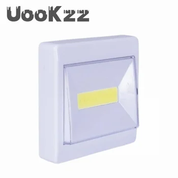 UooKzz סופר מבריק קלח מתג אור LED לילה מופעל על סוללה LED מנורת קיר אלחוטית הארון תחת אורות Cabinet עבור מטבח