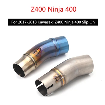 באמצע הצינור על קוואסאקי Z400 הנינג 'ה 400 2017-2020 צינור פליטה להחליק על 51 מ