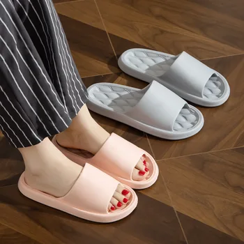 בית נעלי קיץ נשים, גברים בסיסי מוצק מגלשות מקורה אילם החלקה רחצה כפכפים סנדלים לשני המינים רך נעלי הבלעדי 2023