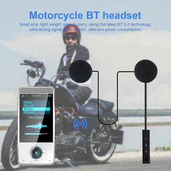 דיבורית אוזניות BT5.0 קסדות האופנוע הדיבורית טעינת USB עם לכסות את האוזניים על אופנוע רכיבה עבור ספורט תחת כיפת השמיים