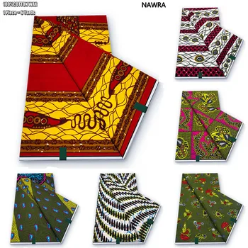 חדש מובטח אמיתי 100% כותנה רכה המקורי אפריקאי אמיתי שעווה הדפסים בד ניגריה נשים סגנון אנקרה שעווה על השמלה Pagne
