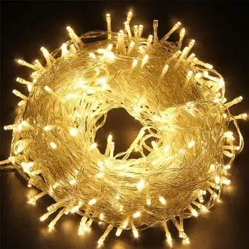 חידוש 600 נוריות 100M הסוטה מחרוזת תאורה חיצונית מקורה מסיבת חתונה עץ חג המולד נצנץ פיות קישוט אורות