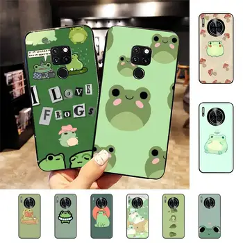 ירוק מצחיק צפרדע חמוד טלפון Case for Samsung A51 A30s A52 A71 A12 עבור Huawei הכבוד 10i עבור OPPO vivo Y11 כיסוי