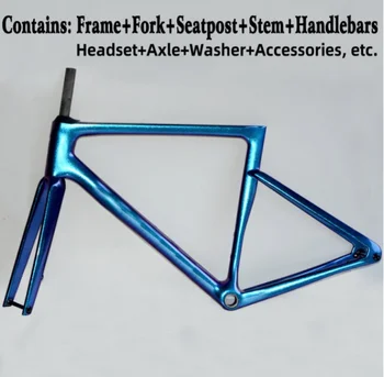כחול זיקית דיסק אופני כביש קרבון מסגרת אלכס דרך 148x12mm 100x12mm צבע מותאם אישית אופניים פחמן מסגרות bsa+הכידון 44-58