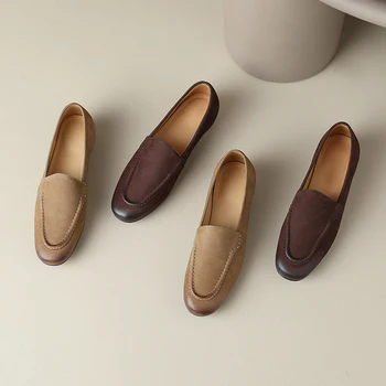 ללבישה בכל עונות השנה נשים משאבות נעלי עקבים עבים 2 סנטימטר מרובע הבוהן עור אמיתי אלגנטי נעלי נשים ליידי משרד A105
