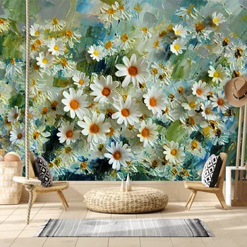 מודרני מותאם אישית נשלף התקבלה צמח בר רקעים ציור קיר מסמכי עיצוב הבית 3d עצמית Adheisve הסלון רקע