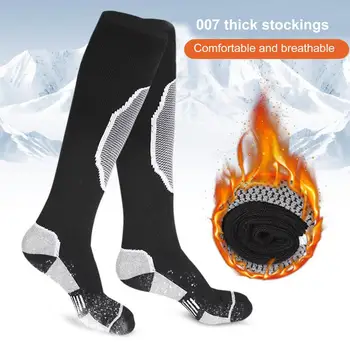 סקי כדורגל גרביים Thermosocks לעבות תרמי גרבי גברים, נשים, ספיגת לחות גבוהה אלסטי Thermosocks ספיגת לחות