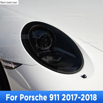 על פורשה 911 2017-2018 המכונית חיצוני פנס Anti-scratch בחזית המנורה גוון TPU סרט מגן תיקון אביזרים מדבקה