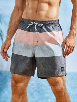 עץ קוקוס בגדי ים קצרים של גברים קצרים חוף ילדים בנים לנשימה לגלוש מכנסי גלישה מהירה יבש בגדי ים קיץ ספורט גזעי