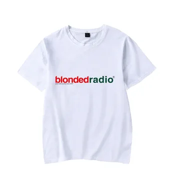 פרנק אושן חדש קלאסי לוגו טי איטליה Blondedradio הסחורה Crewneck שרוול קצר לנשים גברים חולצה פוסט רדיו Quaity מאז 2017