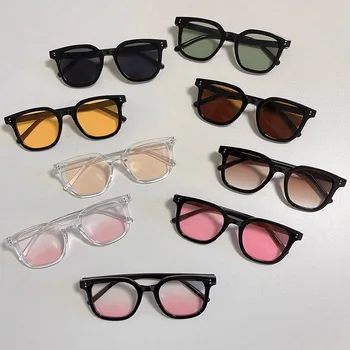 צבע חום משקפיים מסגרת שחורה 2023 משקפי שמש חדשים של נשים אופנה אור משקפי שמש חיצונית של גברים קרם הגנה משקפיים