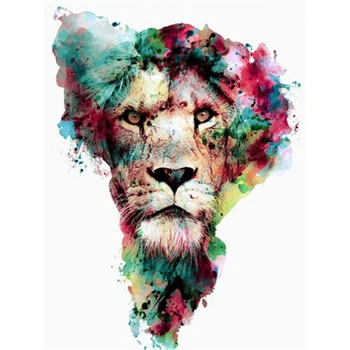 צבעוני אריה DIY 11CT רקמה לחצות סטיץ ערכות מלאכת רקמה סט חוטי כותנה מודפס בד הביתה הסיטוניים