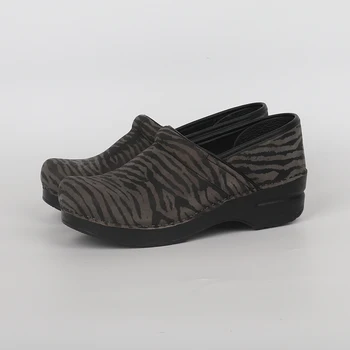 קלאסי, אופנתי נוח עור נעלי יחיד עבור אנשי מקצוע יפניות עבות עם סוליות להחליק על נעלי נשים.